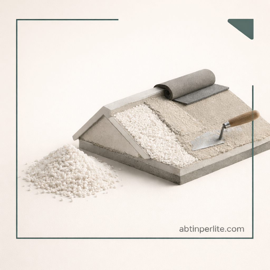 شیب‌بندی سقف با پرلیت منبسط | آموزش اجرا + طرح اختلاط + محاسبه وزن